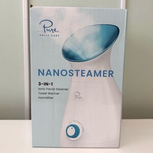 Pure Daily Care NanoSteamer Large 3-in-1 Nano Ionic Facial Steamer Towel Warmer